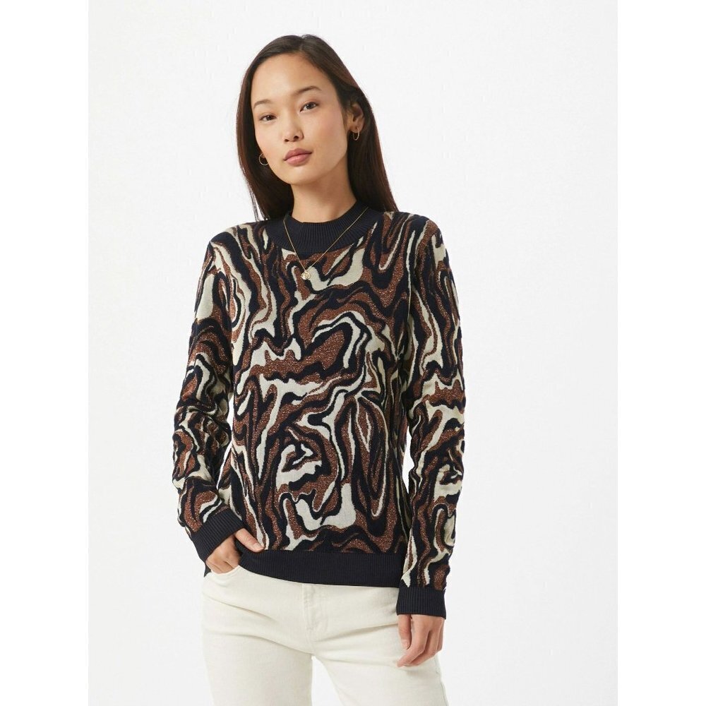 Maison Scotch & Soda‎ Knitwear Marbled Sweater Top Multicolored Women Size Small
